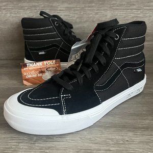 Vans Sk8-Hi Pro BMX Demolition Black White Size 7.5 Men's 9 Women's NWOB